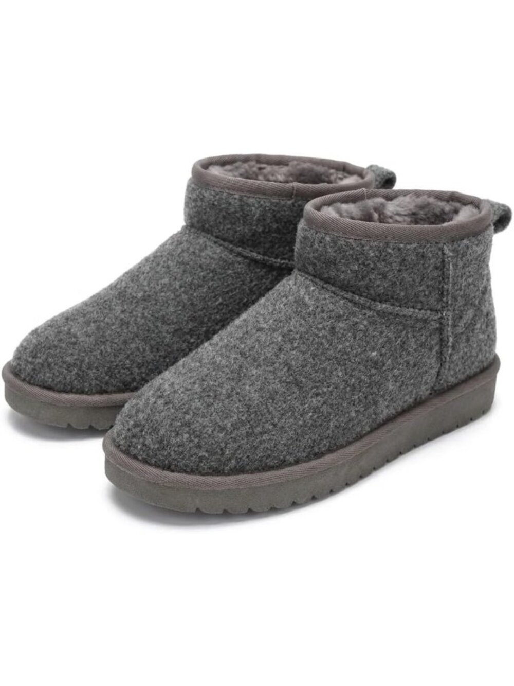 Womens Dark Grey Suede Project Premium Genuine Leather Comfortable Ankle Boots